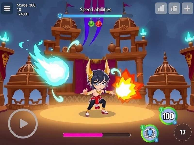 Fate Flare combat system showing special abilities and effects